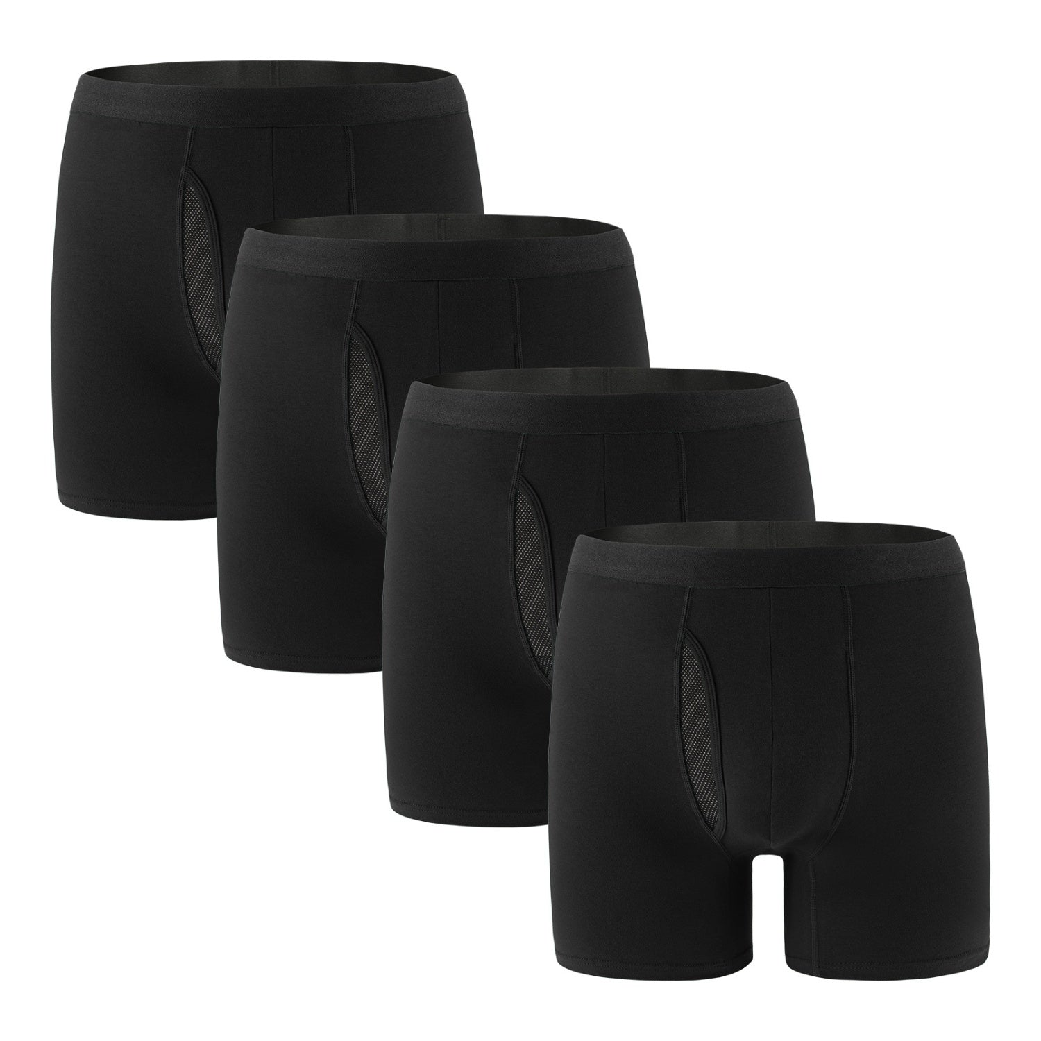 Men's Cotton Big & Tall Boxer Briefs (4-Pack)