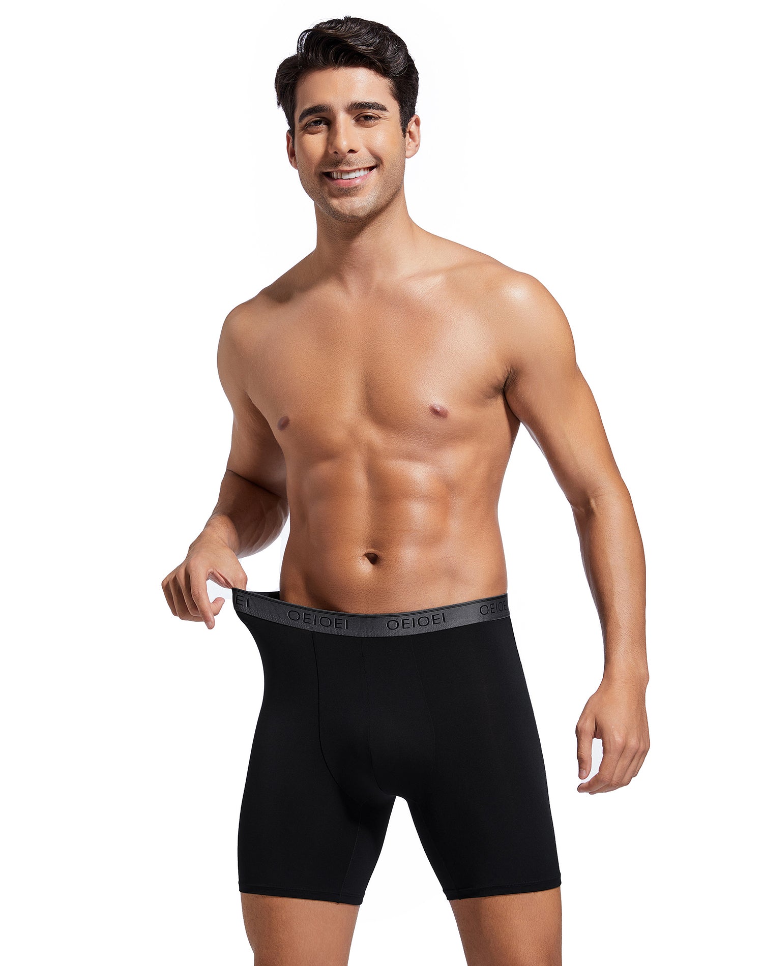 Men's Boxer Briefs Ultra Soft Modal Moisture-Wicking Underwear (3 Pack)