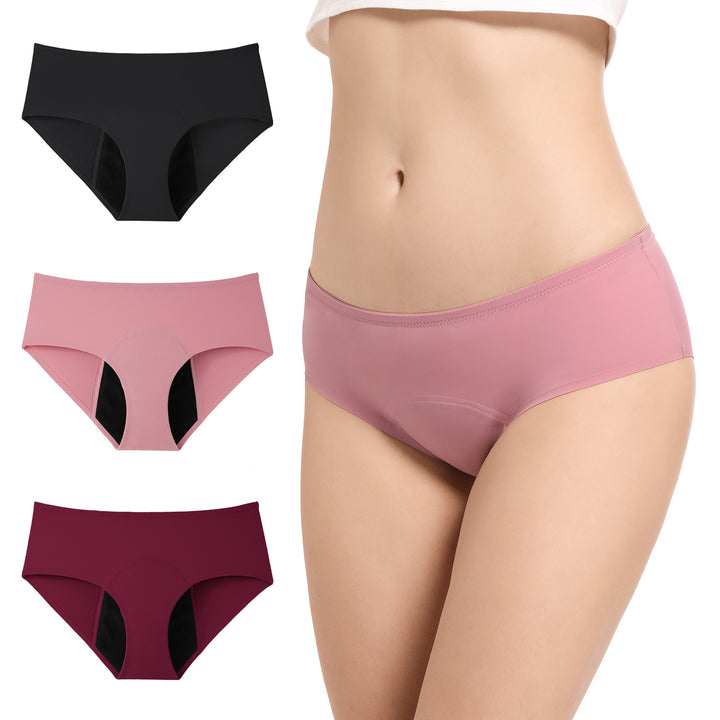 Women’s Period Underwear Heavy Flow Menstrual Leak Proof Briefs Underwear (3 Pack)