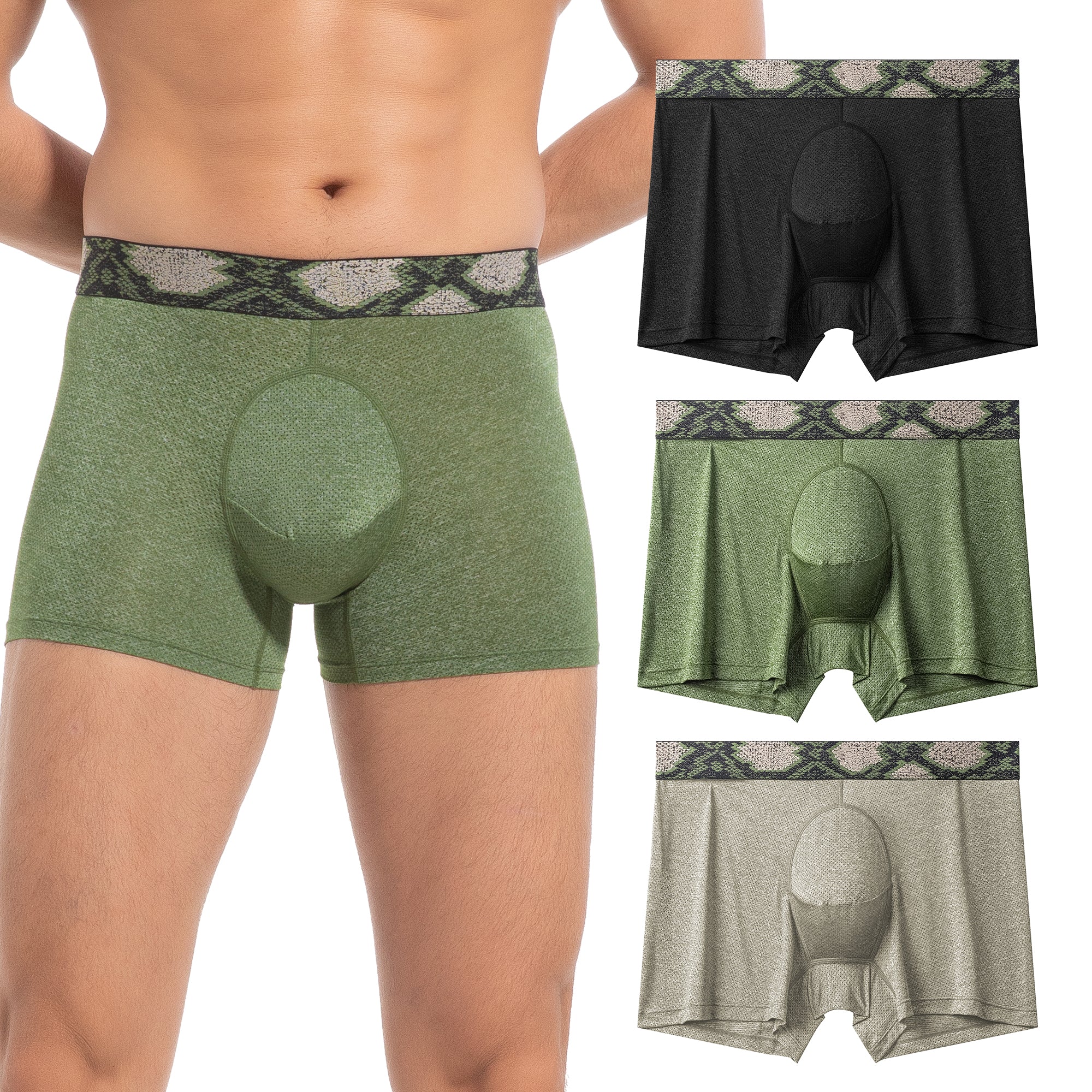Men's Underwear Mesh Quick Dry Mens Trunk Underwear (3 Pack)