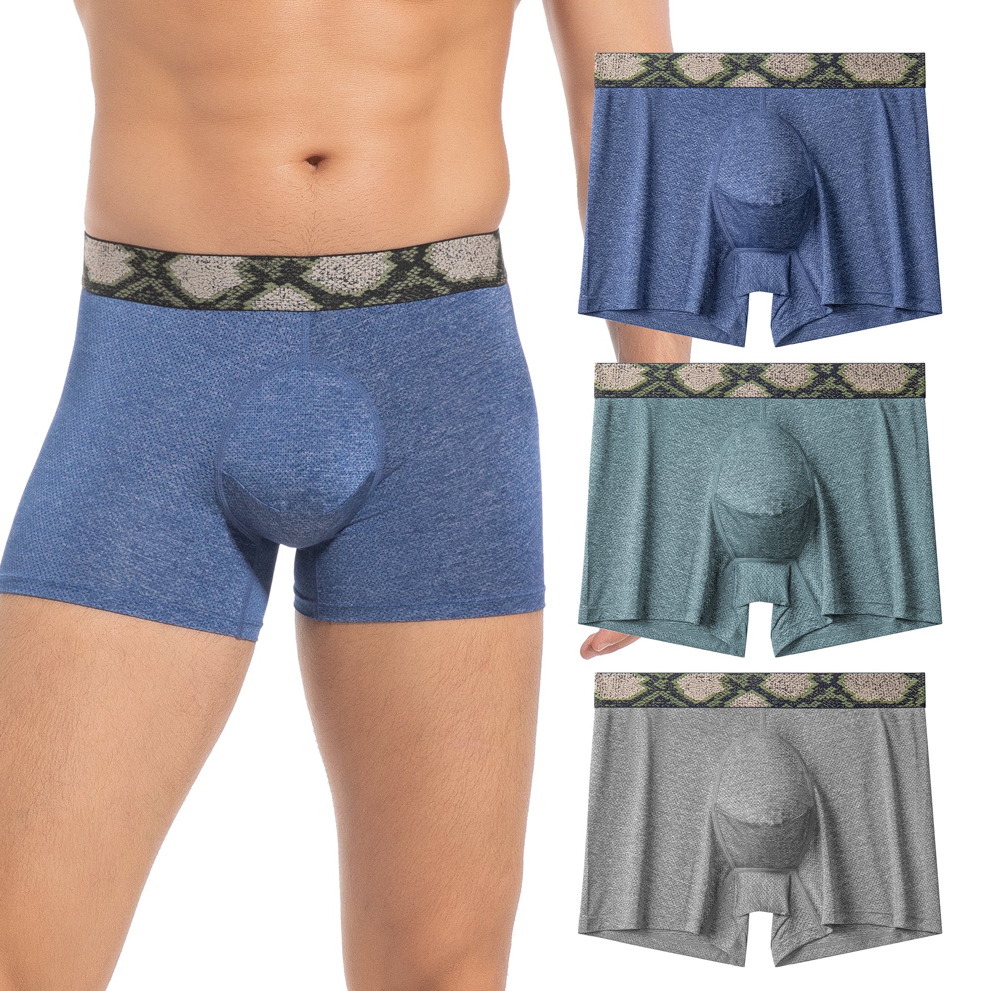 Men's Underwear Mesh Quick Dry Mens Trunk Underwear (3 Pack)
