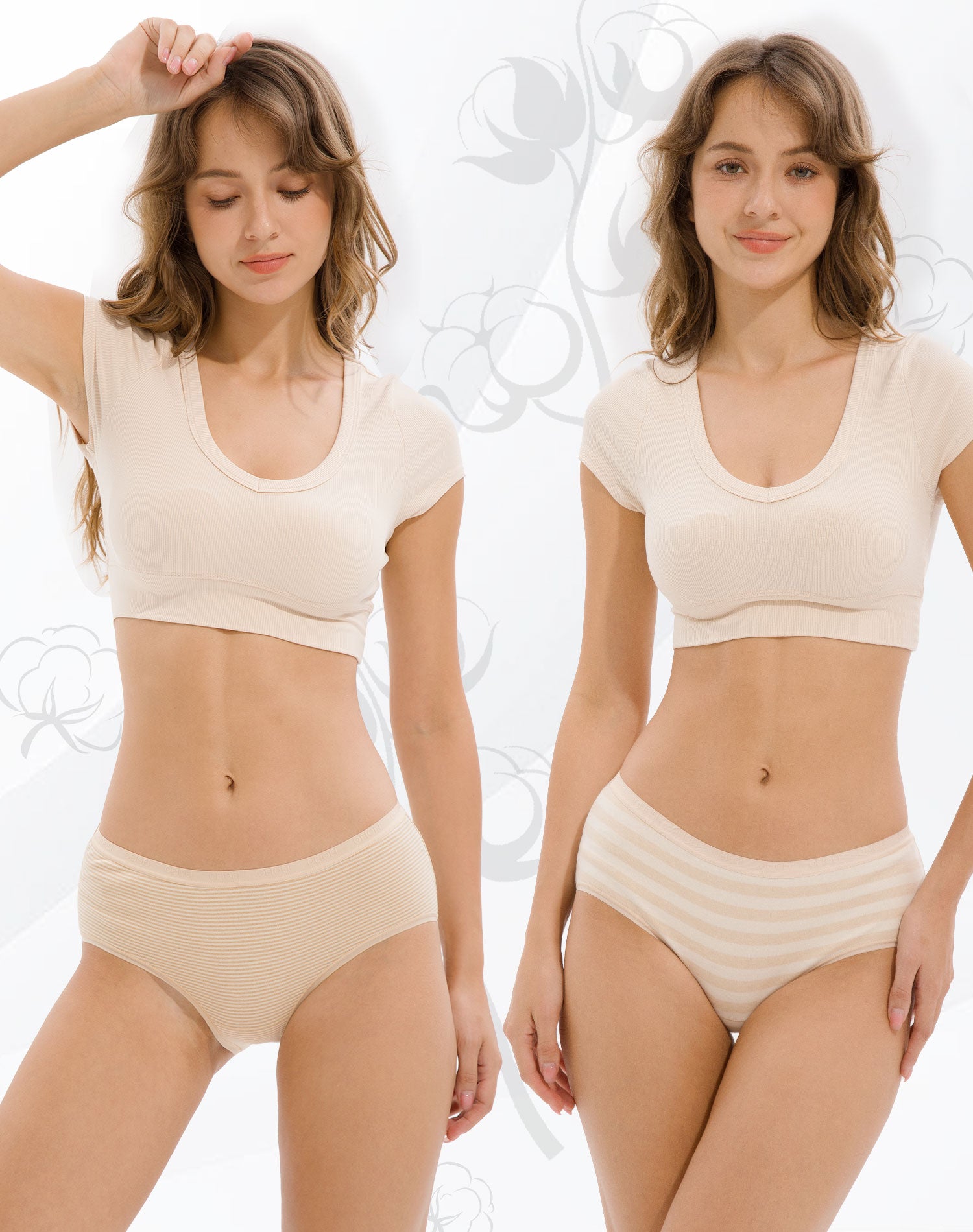Women’s 100% Cotton Soft Stretch Briefs (3-Pack)