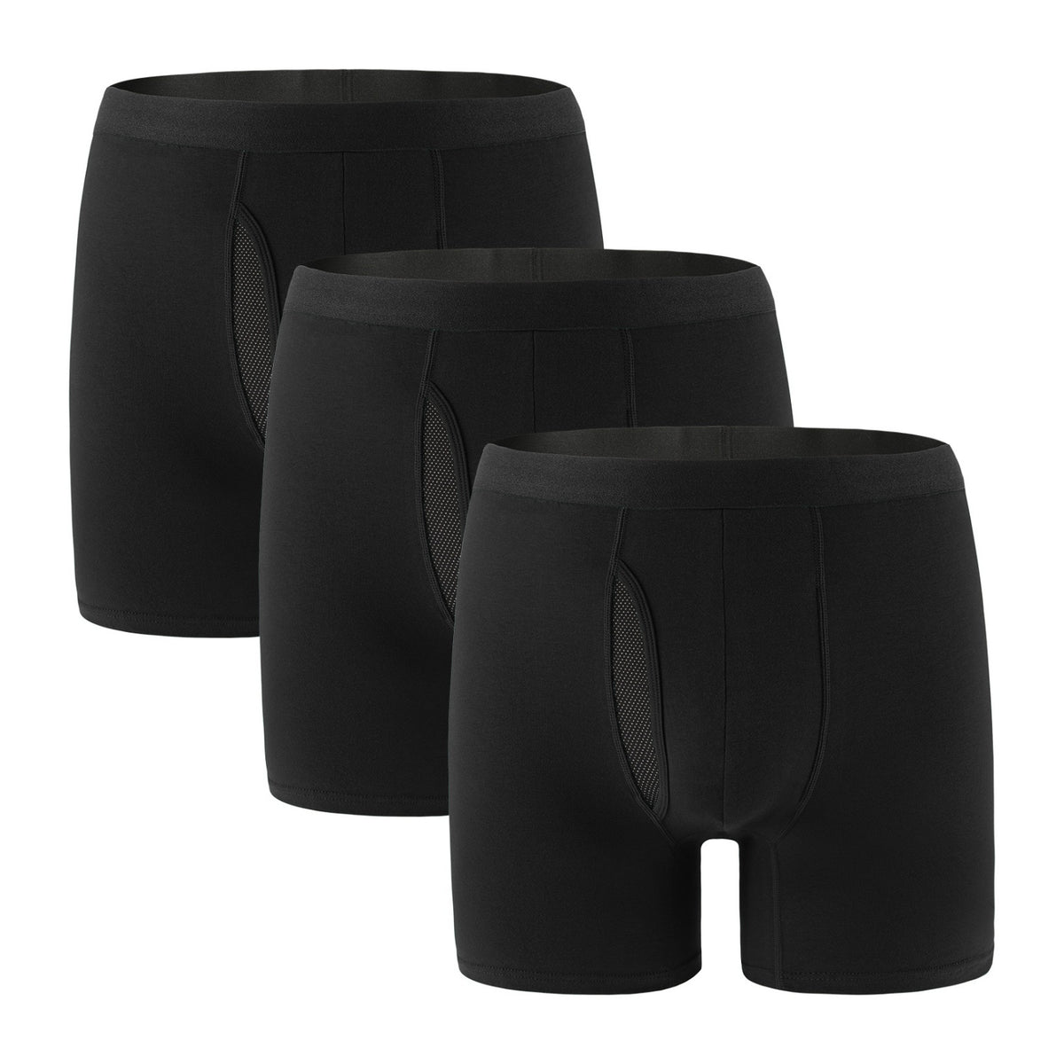 Men's Cotton Big & Tall Boxer Briefs (3-Pack)
