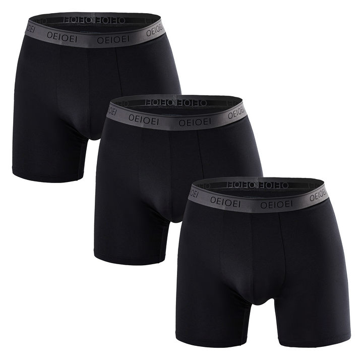 Men's Boxer Briefs Ultra Soft Modal Moisture-Wicking Underwear (3 Pack)