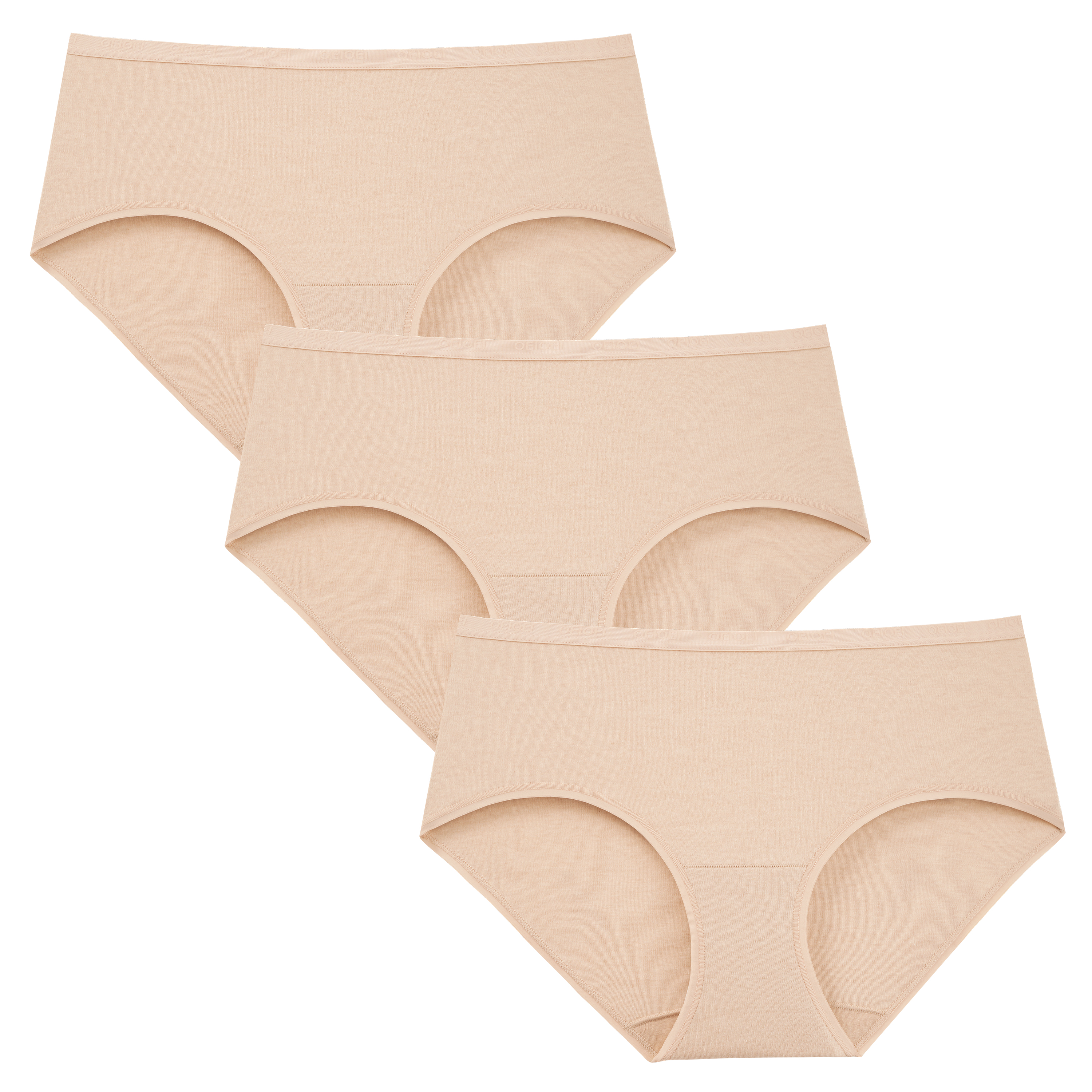 Women’s 100% Cotton Soft Stretch Briefs (3-Pack)