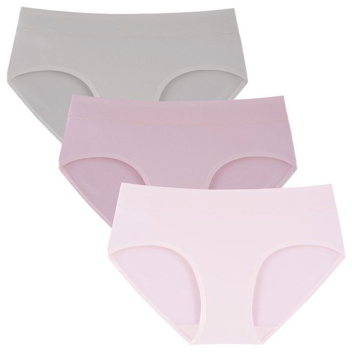 Women's Underwear Cotton Soft Breathable Full Coverage Hipster Panties (3 Pack)