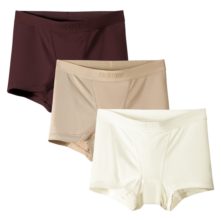 Women's Shorts Underwear Bamboo Rayon Full Coverage Soft Stretch Panties (3 Pack)