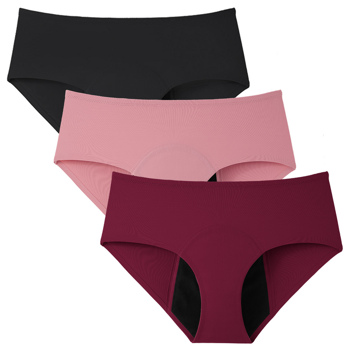 Women’s Period Underwear Heavy Flow Menstrual Leak Proof Briefs Underwear (3 Pack)